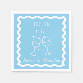 Servilleta De Papel Bebidas Enamoradas Boda Personalizado