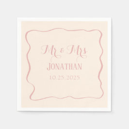 Servilleta De Papel Bebidas Enamoradas Personalizan Monogramas Bodas