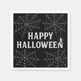 Servilleta De Papel Bebidas espeluznantes Feliz Halloween Telarañas Em