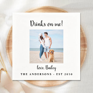 Servilleta De Papel Bebidas modernas sobre mí Mascota de fotografía pe