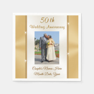 Servilleta De Papel Bebidas Napkins personalizadas para el 50 aniversa