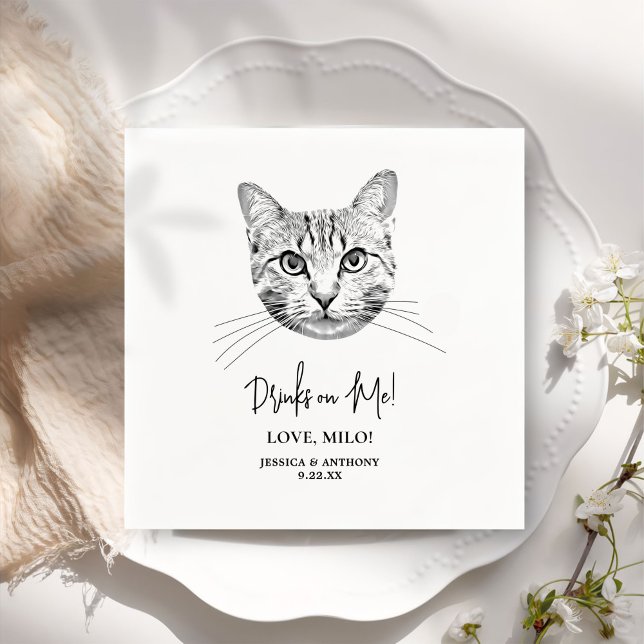 Servilleta De Papel Bebidas Personalizadas De Mascota personalizado En (Subido por el creador)