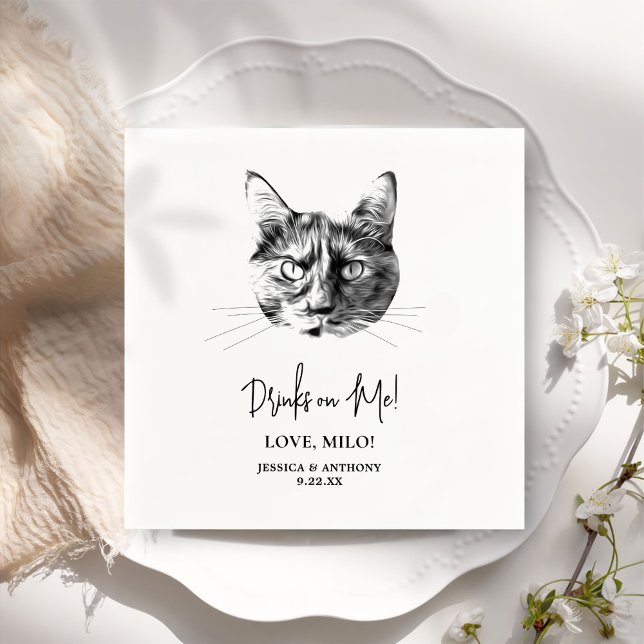 Servilleta De Papel Bebidas Personalizadas De Mascota personalizado En (Subido por el creador)