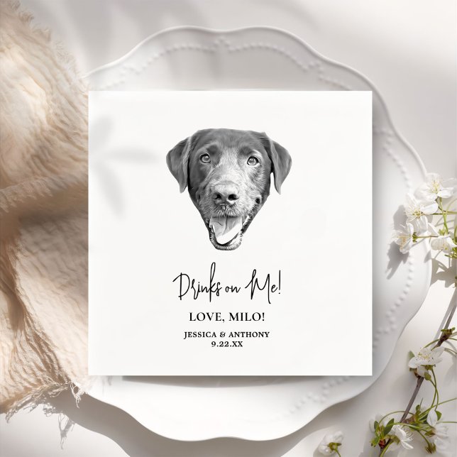 Servilleta De Papel Bebidas Personalizadas De Mascota personalizado En (Subido por el creador)
