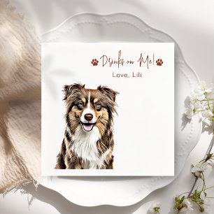 Servilleta De Papel Bebidas Personalizadas De Perro Recuperador De Oro