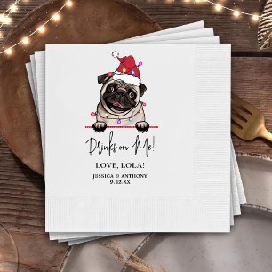 Servilleta De Papel Bebidas personalizadas del Bulldog británico sobre