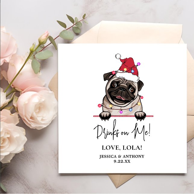 Servilleta De Papel Bebidas personalizadas del Bulldog británico sobre (Subido por el creador)