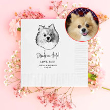 Bebidas personalizadas del perro Spitz alemán sobr