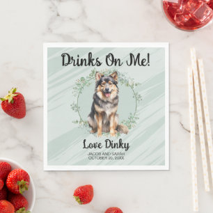 Servilleta De Papel ¡Bebidas por mi cuenta! Foto de Lapphund Finlandés
