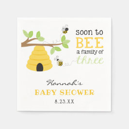 Servilleta De Papel Bee Baby Shower