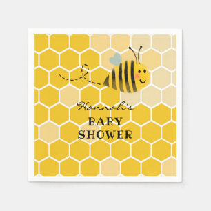 Servilleta De Papel Bee Baby Shower Napkin