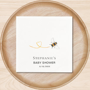 Servilleta De Papel Bee Baby Shower Personalizado