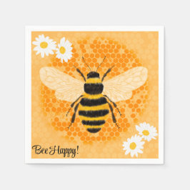 Servilleta De Papel Bee Happy Napkins