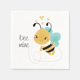 Servilleta De Papel Bee Mine Bumblebee Amarillo Negro