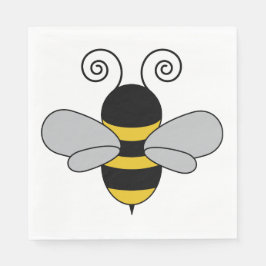 Servilleta De Papel Bee Pop Art Cute Honeybee