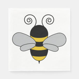 Servilleta De Papel Bee Pop Art Cute Honeybee