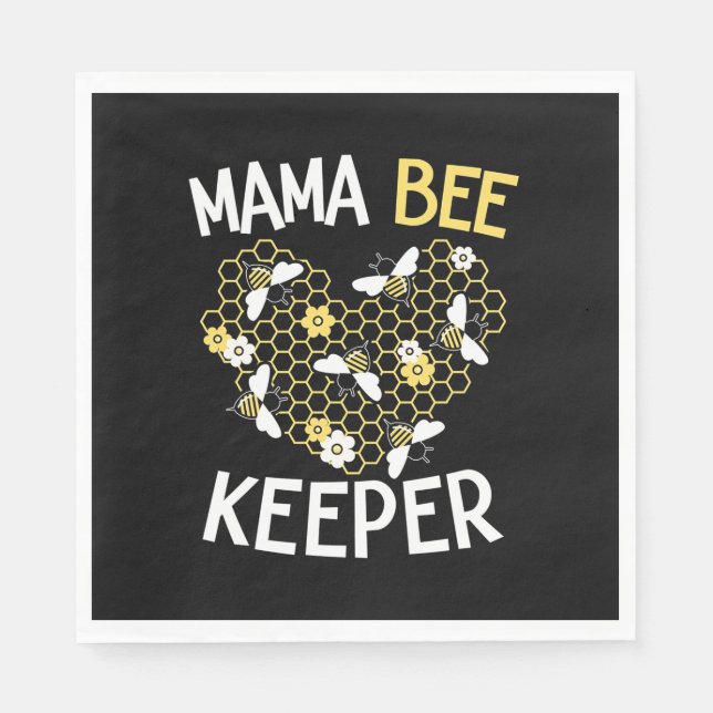 Servilleta De Papel Beekeeper Gift | Mama Bee Keeper (Anverso)