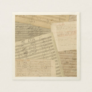 Servilleta De Papel Beethoven Music Manuscript Medley