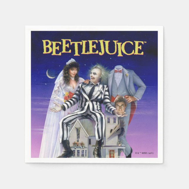 Servilleta De Papel Beetlejuice | Theatrical Poster (Anverso)