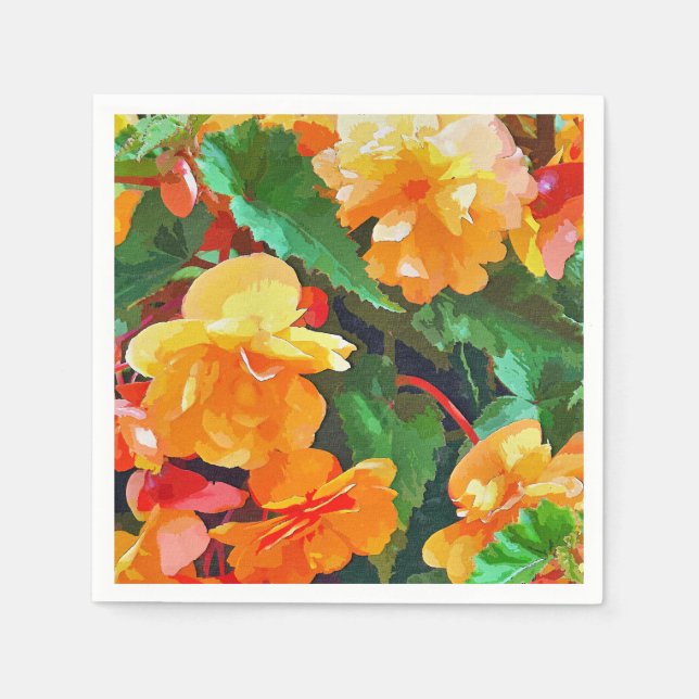 SERVILLETA DE PAPEL BEGONIAS (Anverso)