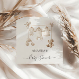 Servilleta De Papel Beige Baby Clothes And Toys Baby Shower