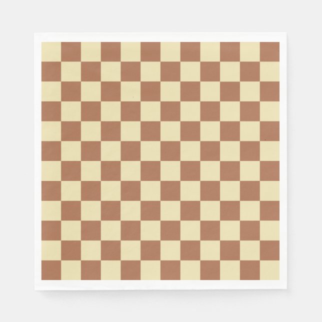 Servilleta De Papel Beige y Brown controlados (Anverso)