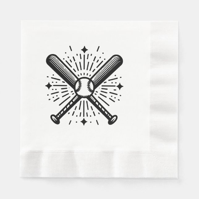 Servilleta De Papel béisbol antiguo (Anverso)