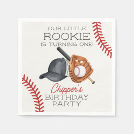 Servilleta De Papel Béisbol Little Rookie Home Run Birday