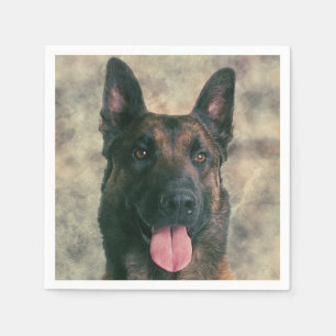 Servilleta De Papel Belga Malinois - pastor belga - Maligator