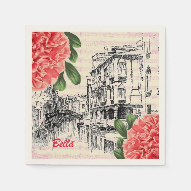 Servilleta De Papel Bella Italy Paper Napkins (Anverso)