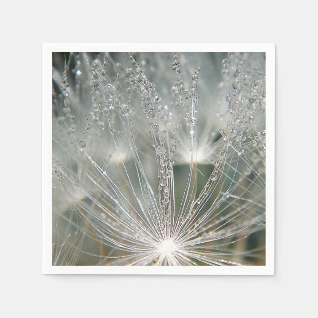 Servilleta De Papel Bellas gotas de agua (Anverso)