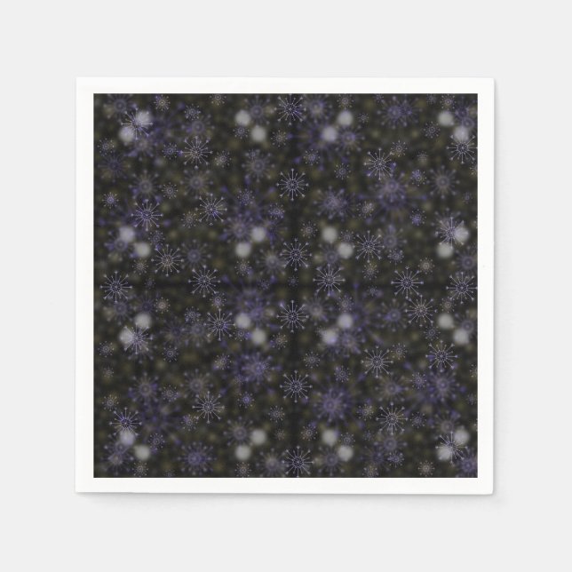 Servilleta De Papel Bellas servilletas de copos de nieve, servilletas  (Anverso)