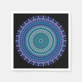 Servilleta De Papel Bellas toallas Fiestas azules y verdes en 3 estilo