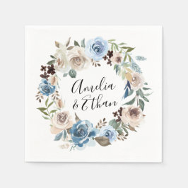 Servilleta De Papel Belleza en Flor | Boda Personalizada