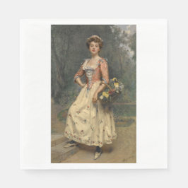 Servilleta De Papel Belleza primavera (por Raimundo de Madrazo y Garre