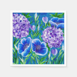 Servilleta De Papel Bellisima Hydrangea Floral Napkins