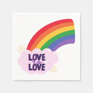 Servilleta De Papel Bello Sencillo Amor Mínimo Es Orgullo Amor