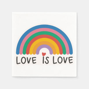 Servilleta De Papel Bello Sencillo Amor Mínimo Es Orgullo Amor