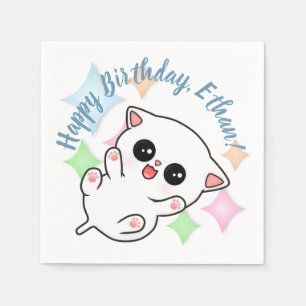 Servilleta De Papel Belly Rub Time Kitten