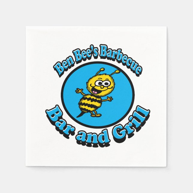 Servilleta De Papel Ben Bees BBQ Bar and Grill (Anverso)