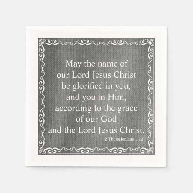 Servilleta De Papel Bendición de las Escrituras Biblias - 2 Tesalonian (Anverso)