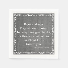 Servilleta De Papel Bendición de las escrituras bíblicas - 1 Tesalónic
