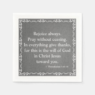 Servilleta De Papel Bendición de las escrituras bíblicas - 1 Tesalónic