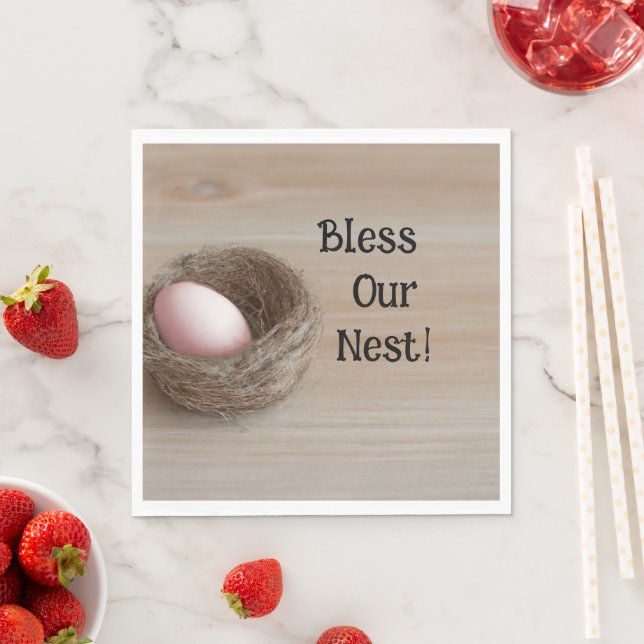 Servilleta De Papel Bendiciones, nuestro nido, Fiesta de nidificación (In situ)