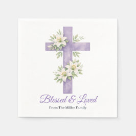 Servilleta De Papel Bendiciones religiosas de Pascua Día de la Madre C