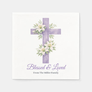 Servilleta De Papel Bendiciones religiosas de Pascua Día de la Madre C