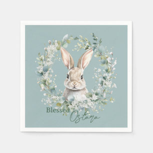 Servilleta De Papel Bendita Pascua de Primavera de Conejo de Ostara