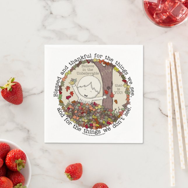 Servilleta De Papel Bendito y agradecido (In situ)