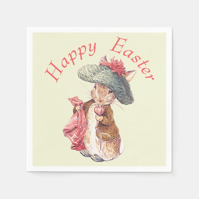 Servilleta De Papel Benjamin Bunny Happy Easter (Anverso)