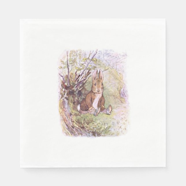 Servilleta De Papel Benjamin Bunny (por Beatrix Potter) (Anverso)